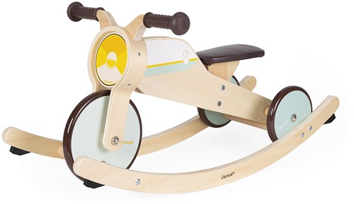 Janod Bikloon 2-in-1 Holz Schaukelmotor & Dreirad-3