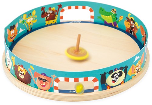 Janod Applepop - Arène toupie en bois pour enfants et jeu d'adresse-3