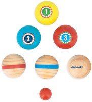 Janod Holz-Petanque-Spiel Applepop - buntes Outdoor-Spiel für Kinder-2
