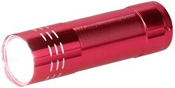 Farbenfrohe Aluminium LED Taschenlampe für Kinder - 9 LED - mit Trageschlaufe