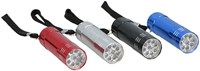 Lampe de poche LED en aluminium colorée pour enfants - 9 LED - avec dragonne-2