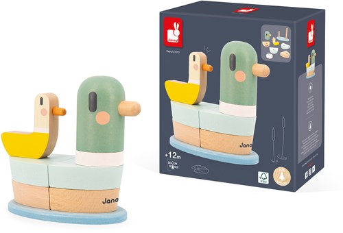 Janod Sweet Cocoon – Stapelturm-Ente-2