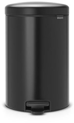 Brabantia Treteimer Abfalleimer 20 Liter schwarz - Küchen Mülleimer