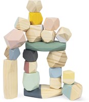 Janod Sweet Cocoon pierres empilables - blocs de construction en bois pour enfants-3