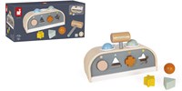 Janod J04409 Hölzernes Zapfhahnspielzeug-Sweet Cocoon Collection-Wasserfarbenes Spielzeug Lernen und frühes Alter-Einbauspielzeug-Lernfarben und-Formen-FSC-Zertifiziert-Ab 1 Jahr-2
