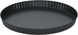 Alpina Quicheform Backform mit herausnehmbarem Boden Ø28 x 3,5 cm schwarz
