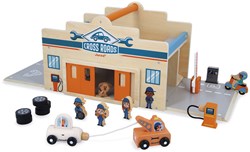 Janod Holzspielzeug - Meine erste Garage für Kleinkinder und Kinder