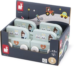 Janod ambulance animalière en bois - Crossroads - voiture jouet FSC