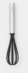 Brabantia Schneebesen klein - Küchenhelfer für Antihaft-Pfannen schwarz