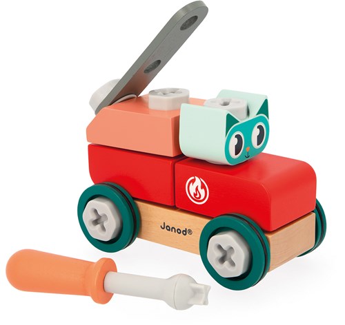 Janod Brico'Kids - Wagen met Kat-3