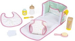 Janod - Puppen Wickeltasche - Spielset für Babypuppen - Mit Zubehör
