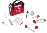 Janod - Sac de médecin jouet en bois avec accessoires - mallette docteur