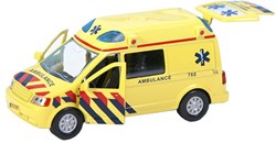 Ambulance die cast Auto mit Licht und Sound - Pull Back Spielzeug 13cm