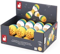 Janod Gioia - Maracas Doubles - Jouet Musical Bois Enfant