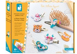 Janod Atelier Bijoux - Création de bijoux Barrettes Animaux - Coffret créatif