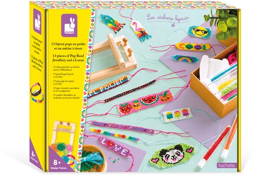 Janod Atelier Bijoux - Kit métier à tisser bijoux pour enfants