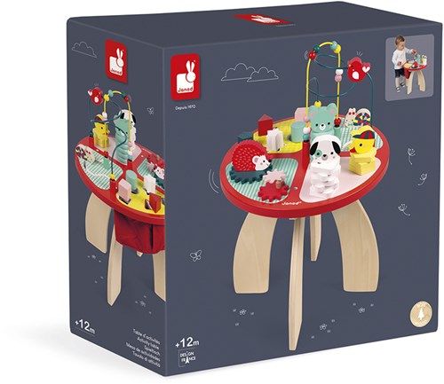 Janod Holz-Aktivitätstisch - Baby Forest - interaktives Spielzeug-2