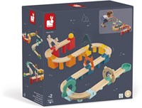 Janod circuit à billes en bois - jouet éducatif - 44 pièces FSC-2