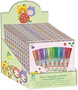 Janod Papeterie - 8 Mini glitter pennen