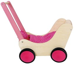 Merkloos Poppenwagen rose