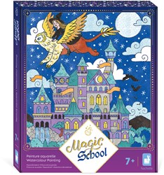 Janod Magic School - Set de peinture aquarelle pour enfants - Peinture créative