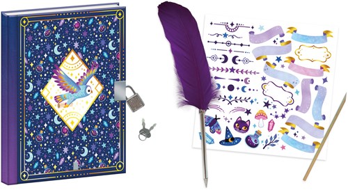 Janod Atelier - École de magie - Carnet secret avec cadenas et stylo