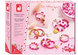 Janod Atelier Bijoux - Coffret Créatif Bagues en Perles Enfant