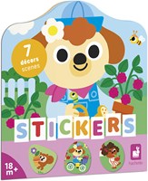 Janod cahier de stickers - gommettes jardin dès 18 mois-2