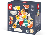 Janod - Set de magnets oiseaux jouet en bois 24 magnets éducatif-2