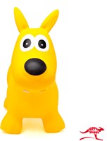 Hippy Skippy balle sauteur chien jaune - jouet ballon sauteur pour enfants