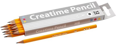 Creativ Company HB Bleistifte Set - Dreieckig, 12 Stück, 7 mm dick-2