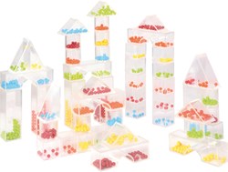 Eduplay blocs de construction - ensemble de blocs de perles colorés 50 pièces - jouet éducatif
