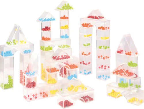 Eduplay blocs de construction - ensemble de blocs de perles colorés 50 pièces - jouet éducatif