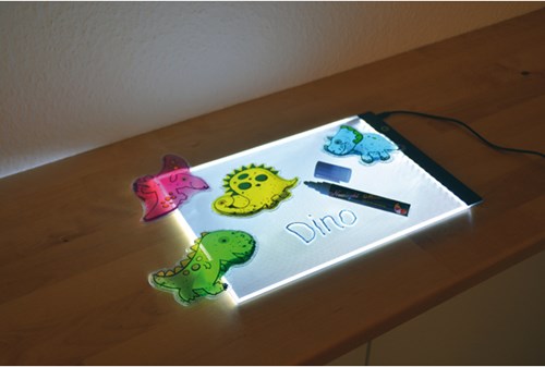 Eduplay table lumineuse LED A4 pour jeu créatif et apprentissage-2