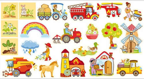 Figures for Mega Magnetic Board in the Countryside