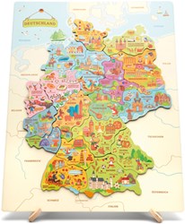 Eduplay jouet magnétique puzzle carte Allemagne jeu éducatif