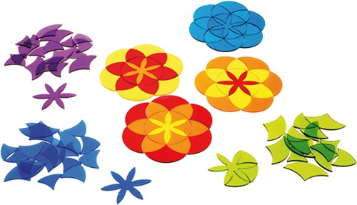 Eduplay Acryl Spielzeug Mandala Blumen Set - bunte Formen