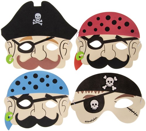 Foam Piratenmaske Kinderparty Verkleidung Blau Accessoire