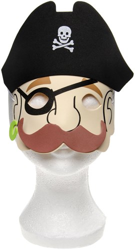 Foam Piratenmaske Kinderparty Verkleidung Blau Accessoire-3
