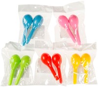 Mini maracas jouet coloré 2 pièces instrument de musique plastique