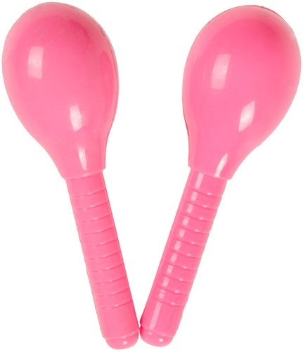 Mini maracas jouet coloré 2 pièces instrument de musique plastique-3