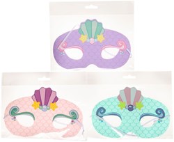 Foammaske Meerjungfrau Pastellfarben Kinderkostüm Party Maske