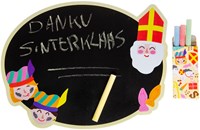 Krijtbordje Sinterklaas ardoise avec craies - jouet festif-3