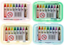 Duckiez Mini-Wachsmalstifte Set - 8 Farben in praktischer Box