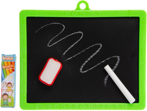 Duckiez ardoise jouet 22x18,5cm avec craie et effaceur-3