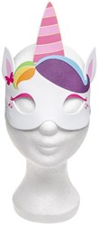 Foam Einhorn Maske Kinderparty Verkleidung Mehrfarbig