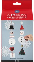 Creativ Company Bastelset tanzende Schneemänner Papier Silk Clay