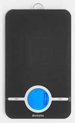 Brabantia Küchenwaage digital schwarz - Tasty+ mit LCD Display