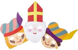 Foam Maske Sinterklaas und Piet - buntes Verkleidungsmaske für Kinder