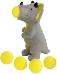Popper Dinosaurier Spielzeug grau mit 5 Bällen - DinoWorld
